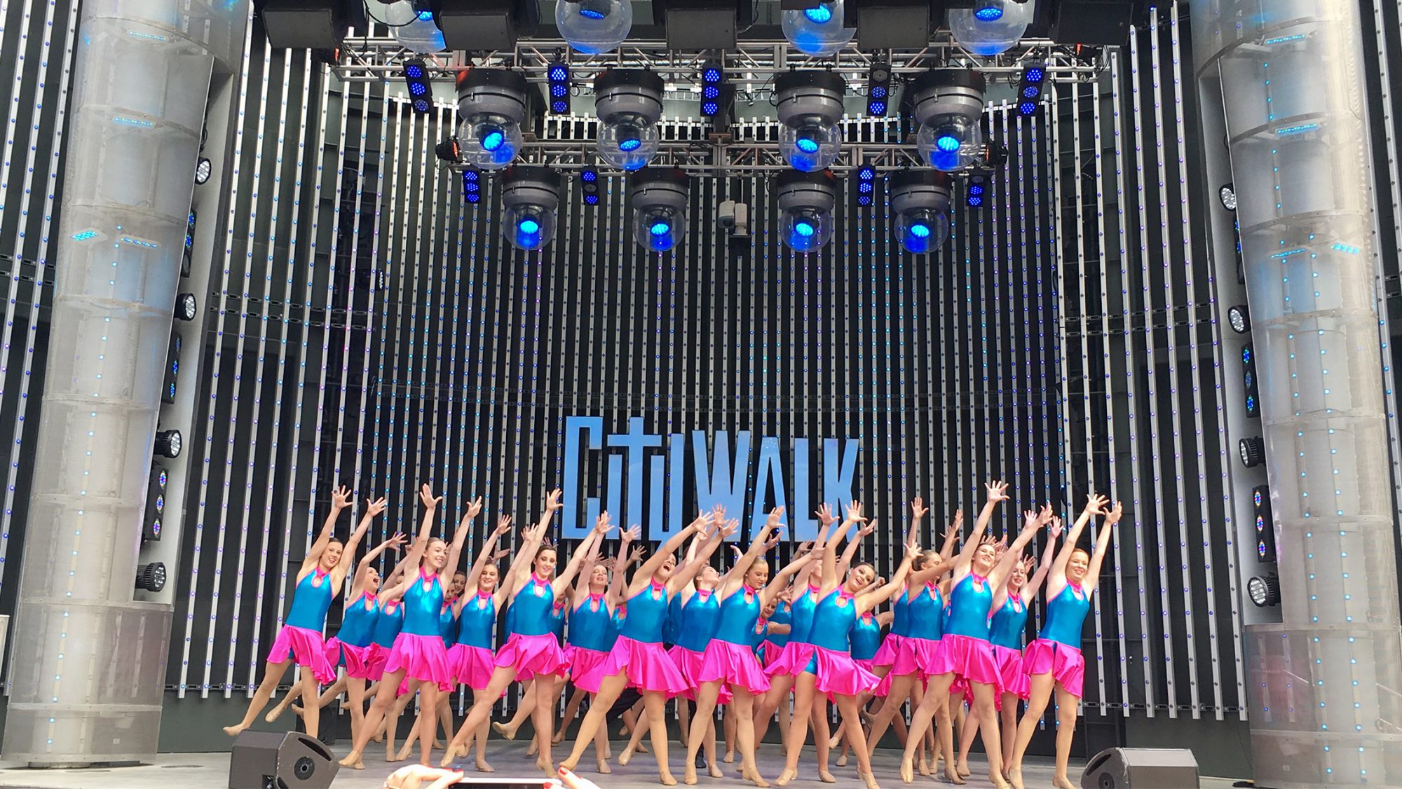 Dance Team Performing at Universal CityWalk
